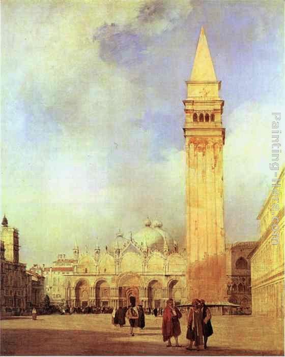 Richard Parkes Bonington Piazza San Marco, Venice